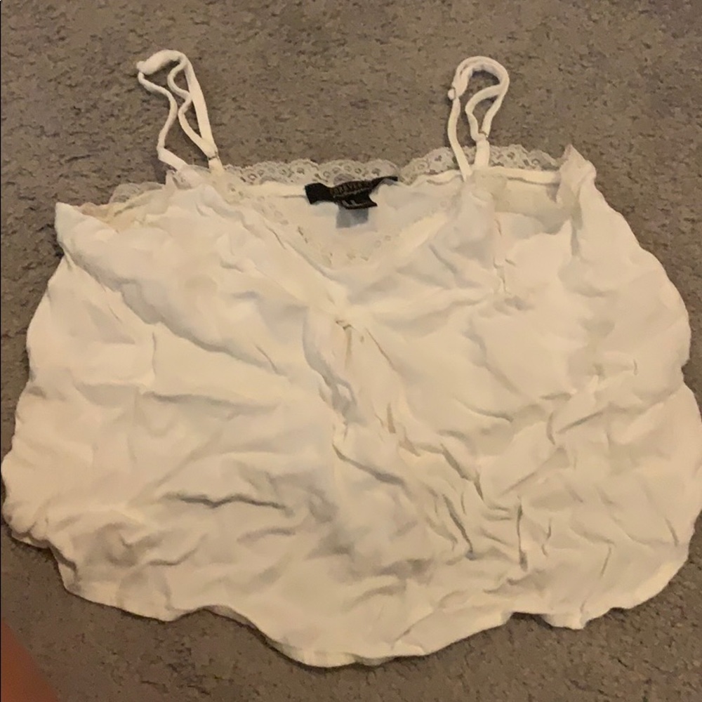 White camisole, lace